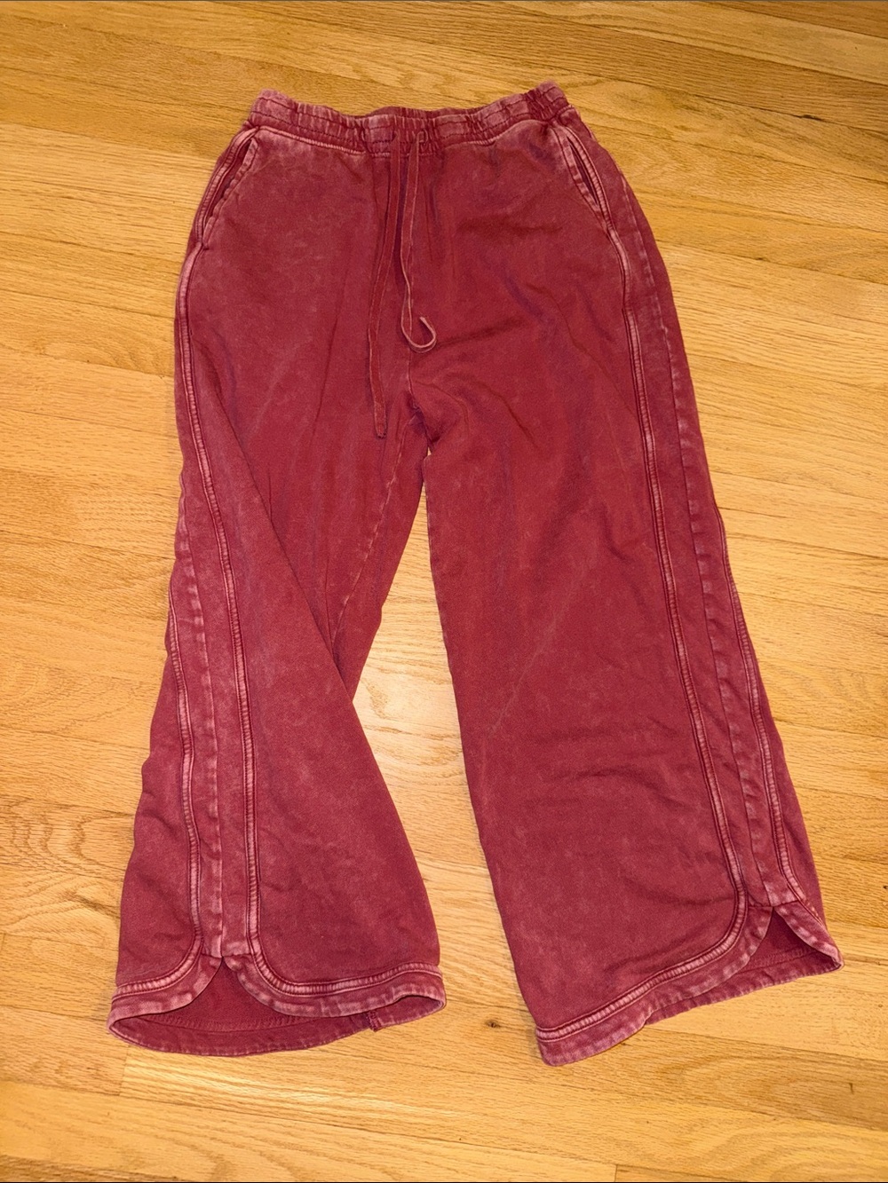 Three Bird Nest Dusty Rose Elastic Waist Pants